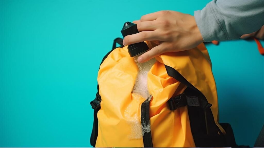 clean the waterproof backpack