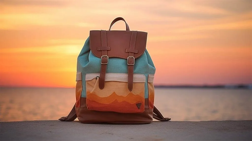 Creative canvas backpack